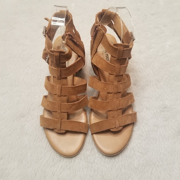- Steve Madden women's suede Leather sandals size 7M Agatha - Picture 3 of 6